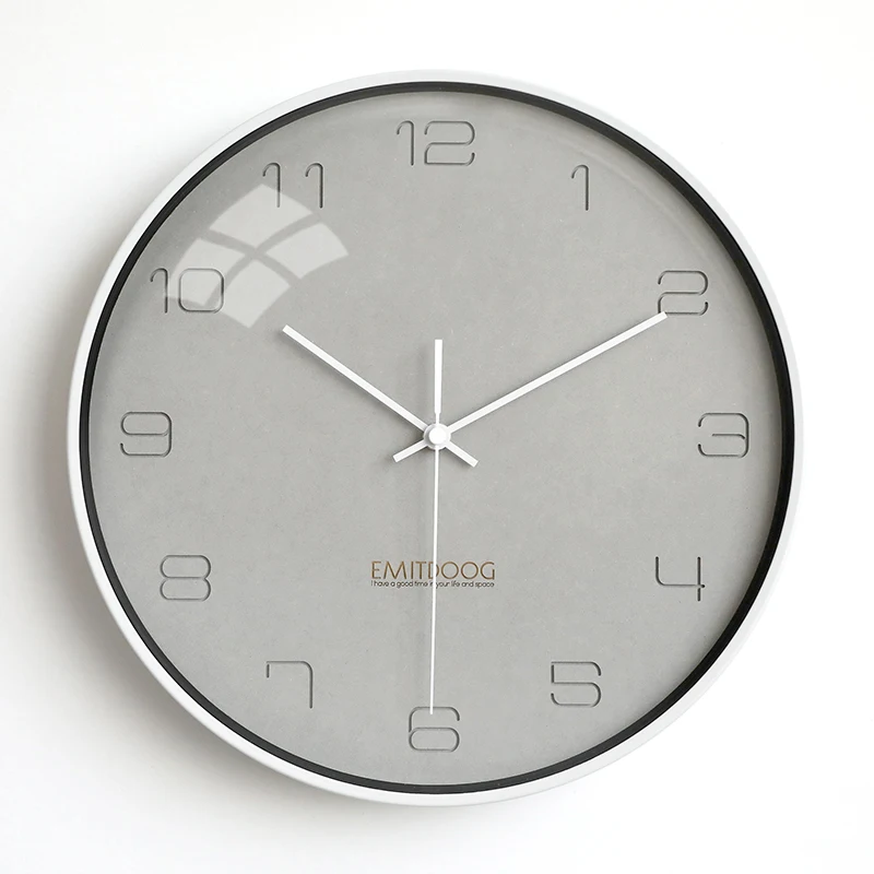 Бесшумные настенные часы нордические кварцевые простые для украшения дома на