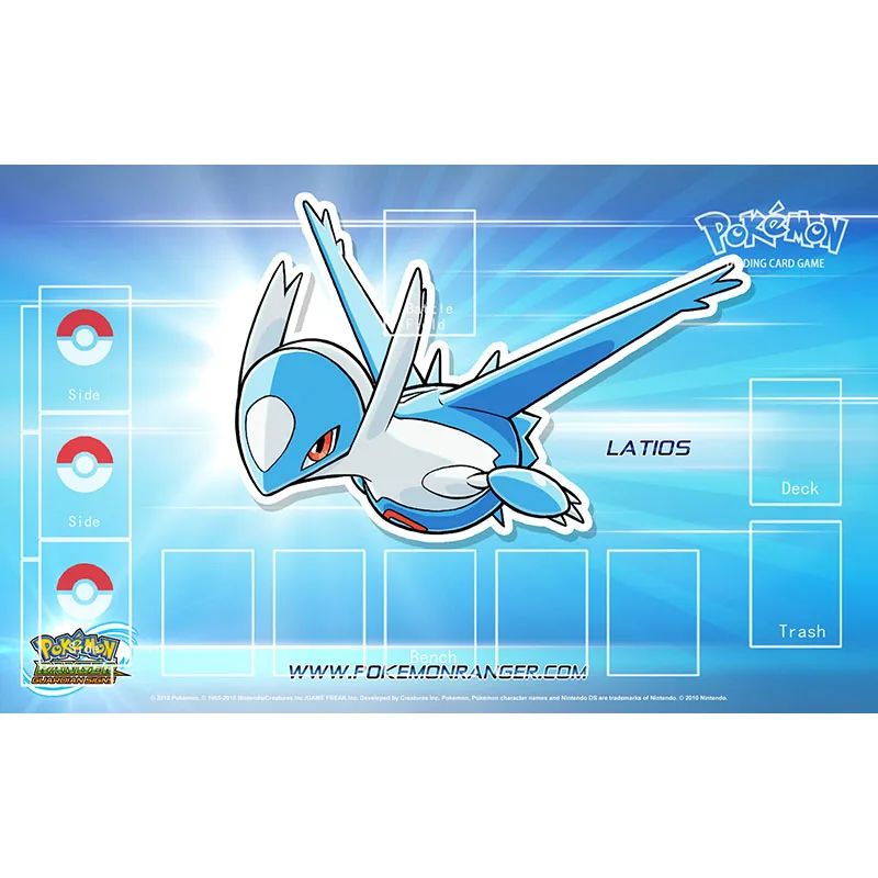 Takara Tomy Pokemon Ranger Guardian Signs Latios Playmat резиновый коврик настольная карточная игра
