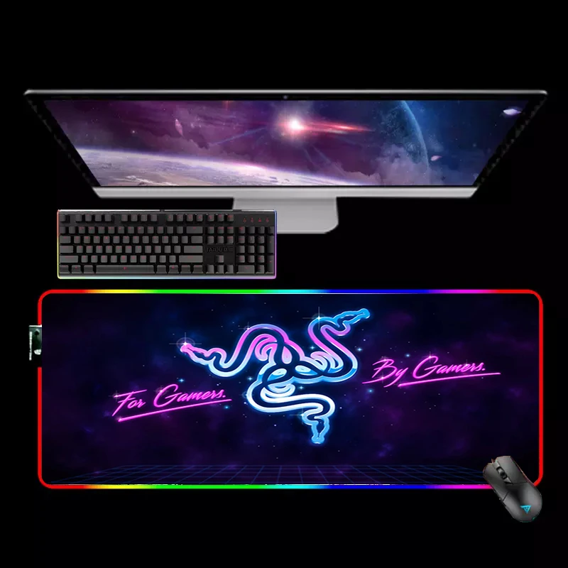 

Anime Mouse Pad Speed Gamer Desk Accessories Gaming Computer Table For Office Razer Large Mousepad Rgb Keyboards Padmouse Pc Mat