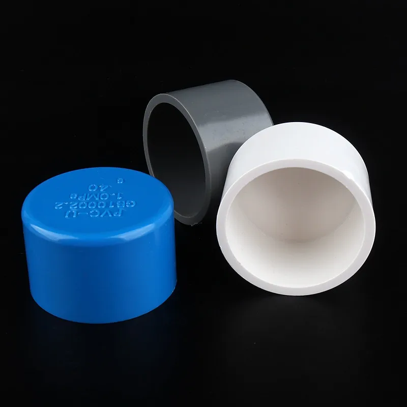 2-60pcs 40mm PVC Pipe End Connector Water Hose Plug Tube Cap Garden Irrigation Systerm Farm Accessories Fish Tank Adapter | Дом и сад