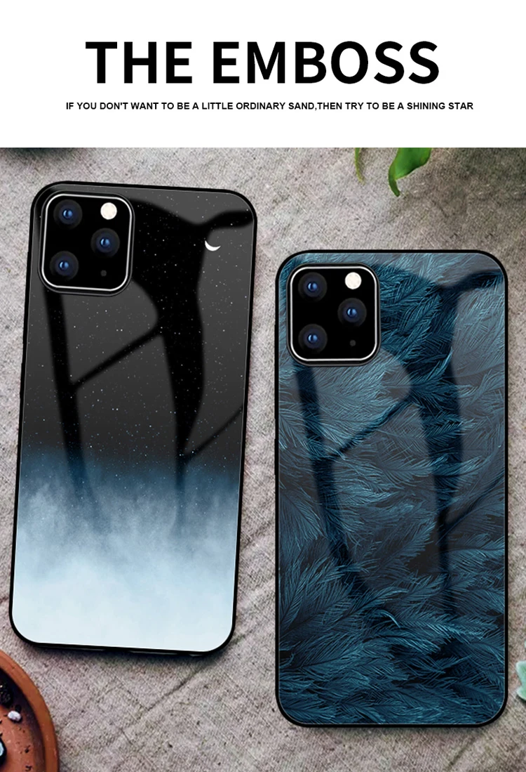 Чехол GFATIH для Apple iPhone 11 с принтом в виде перьев и звездного неба для iPhone 11 Pro Max, чехол для iPhone 7 Plus 8 XS, чехол для Max XR