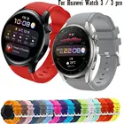 Силиконовый браслет ремешок для часов Huawei Watch 3 pro 2pro ремешок замена 22 мм для Huawei Watch GT 2 46 мм смарт-браслет ремешок
