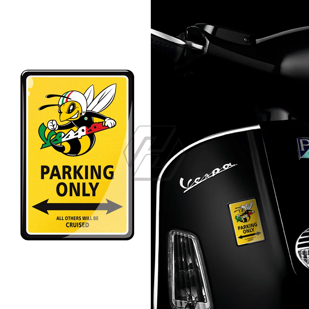 

3D Parking Only Stickers Case for PIAGGIO VESPA GTS GTV LX