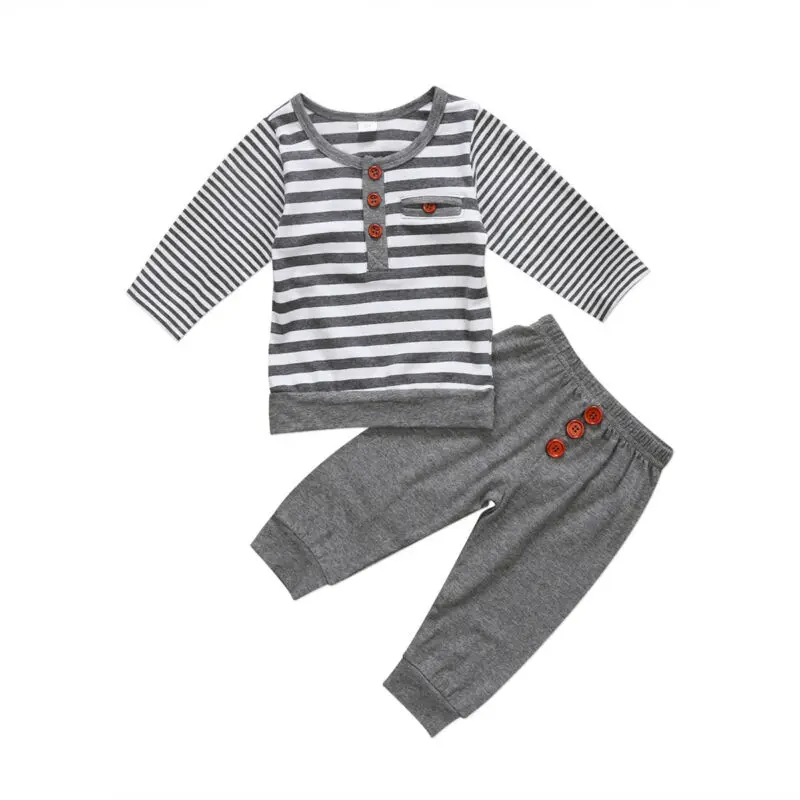 

AU Newborn Baby Girls Boy Top T-shirt Shirt Long Pants Clothes Outfits Set