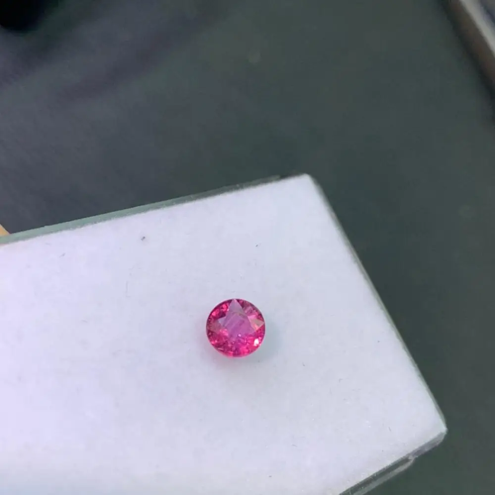 Q304 розовый сапфир 1.01ct круглые натуральные нежаркие розовые сапфиры свободные