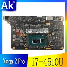 Akemy NM-A074 for Lenovo Yoga 2 Pro Laptop Motherboard 5B20G38213 VIUU3 i7-4510U CPU 8GB RAM brand new