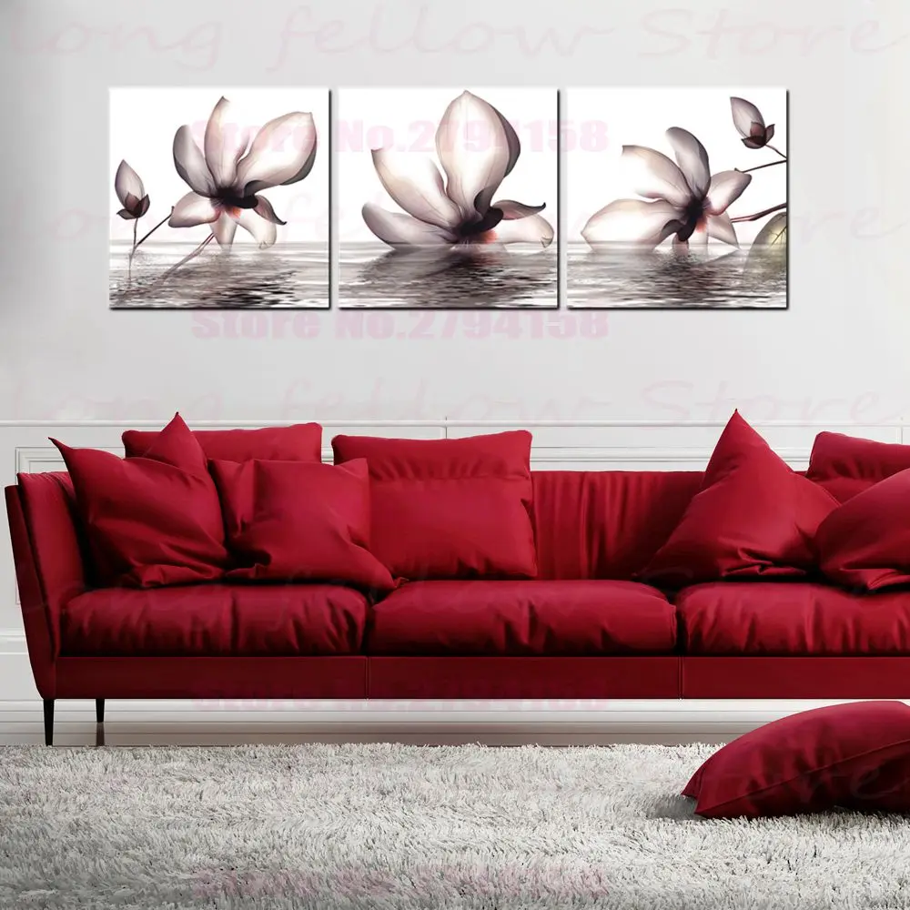 Цветок украшение для дома цветы лотоса холст картина гостиной офиса лобби декор