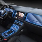 Для Skoda Kodiaq GT 2017-2020 внутренняя центральная консоль автомобиля прозрачная фотопленка для ремонта от царапин аксессуары