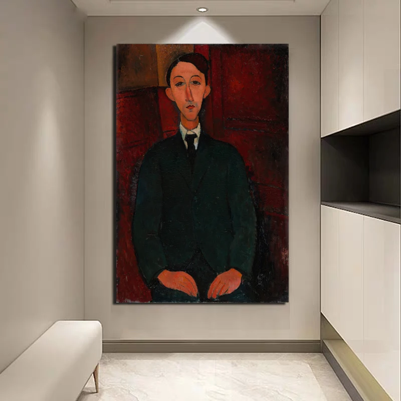 

Amedeo Modigliani Manuel Humbert Canvas Painting Print Living Room Home Decoration Modern Wall Art Oil Painting Posters Pictures