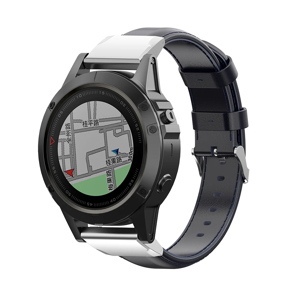 Кожаный ремешок для Garmin Fenix6x Fenix 6x5X26 мм наручных часов сменный смарт-браслета