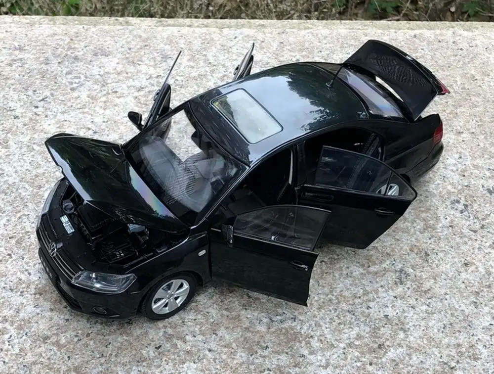 1/18 весы Фольксваген Jetta 2013 черный литой автомобиль модель игрушки