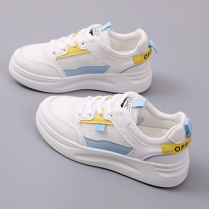 

NAUSK Little White Shoes 2021 NEW Summer New Shoes Female Student Shoes Breathable Mesh Thick-soled Sneakers