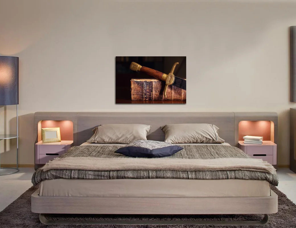 Визуальный художественный декор изображение Библии украшение на стену