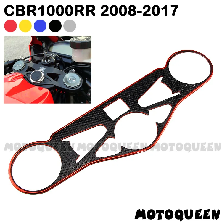 3D Motorcycle Decals Pad Triple Tree Top Clamp Upper Front End Stickers for Honda CBR1000RR CBR 1000 RR 1000RR 2008-2017