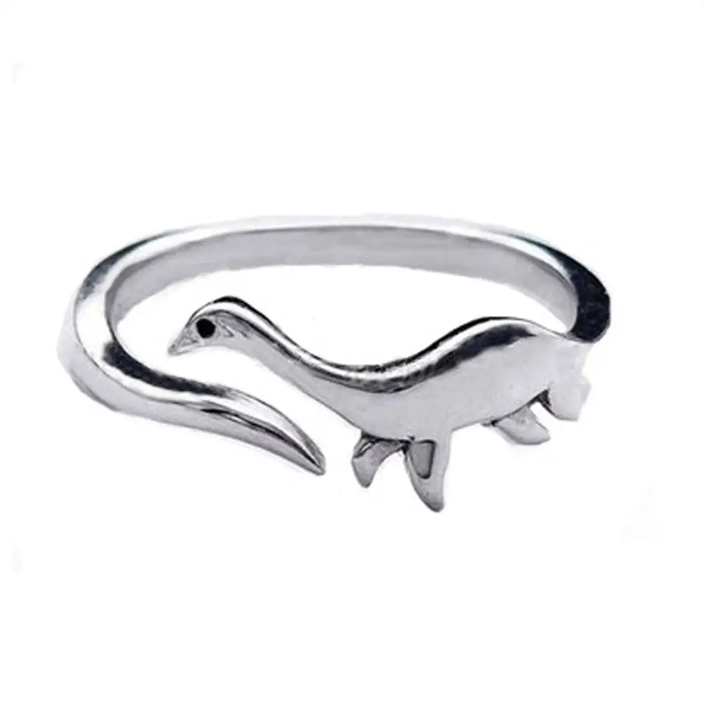Кольца в виде динозавра серебряное кольцо милое регулируемое Открытое животного