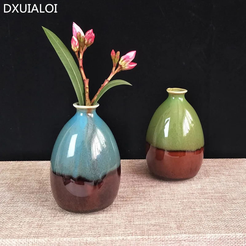 Керамическая ваза Креативные аксессуары настольное украшение простая мини-ваза
