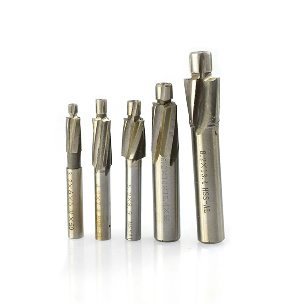 

Free shipping 5pcs hss steel bench cutter set m3 / m4 / m5 / m6 / m8 poilt slotting bench cutter cutter