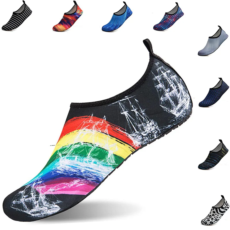 

European and American water related water tracing shoes men swimming diving beach shoes women Yoga skin shoes