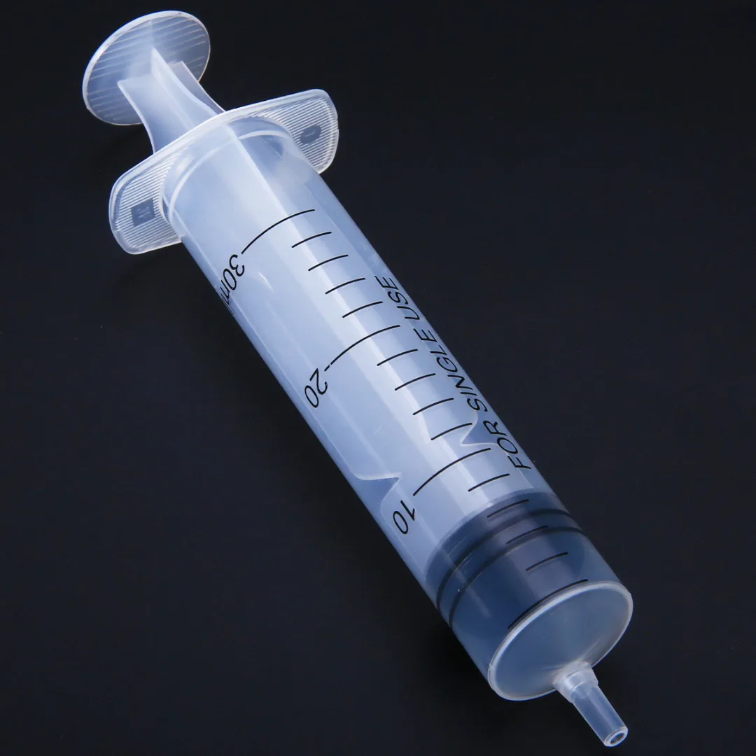 Translucent Measuring Syringe 50ml Plastic With Cover Nutrient Hydroponics For Accurately Measured |