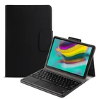 Защитный чехол для планшета из экокожи с Bluetooth-клавиатурой для Samsung Galaxy Tab A T510 T515, чехол 10,1 дюйма, чехол + ручка