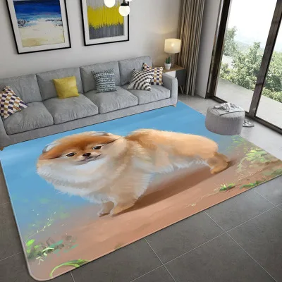 

3D Animal Pattern Printed Large Carpet Polyester Fiber Anti-slip Area Floor Mat Rug Soft Carpet for Living Room Bathroom Mats