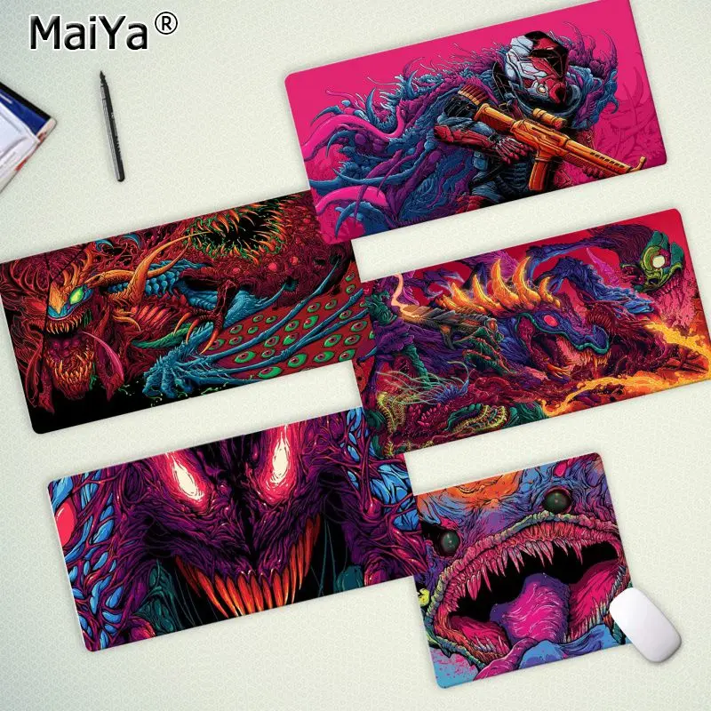 

Maiya Custom Skin Games CS GO Hyper Beast Gaming Player desk laptop Rubber Mouse Mat Free Shipping Large Mouse Pad Keyboards Mat