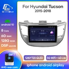 Автомобильная Мультимедийная система Prelingcar, автомагнитола под управлением Android 2014, с GPS Навигатором, без DVD, для Hyundai TUCSON 2016, 2015, 2017, 2018, типоразмер 2 Din