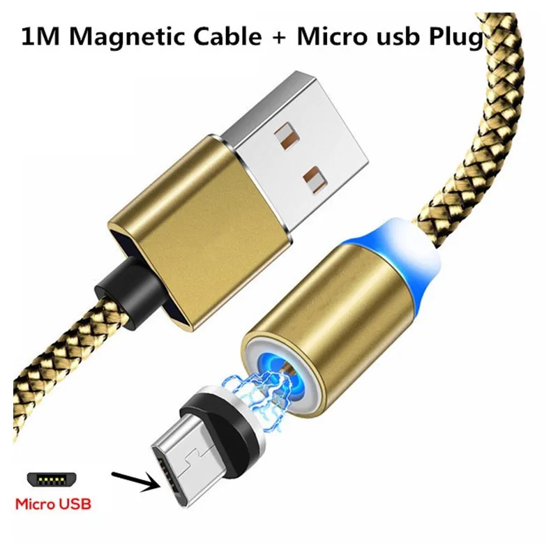 1M micro cable 18W 3A быстро QC 3,0 Зарядное устройство магнитный usb-кабель для huawei Honor 10i 8A 8C 8X8 S 5X 6X 7X 6A 5C 4A 4X 4C 6C 7C 7A PRO Micro USB - Тип штекера: 1M micro cable