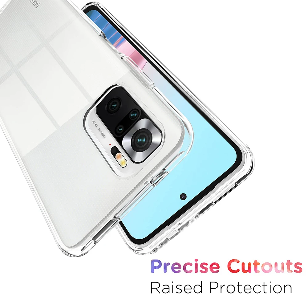 Case For Xiaomi Redmi Note 10 / 10S TPU Silicone Clear Soft Case for Redmi Note 10 Pro / 10 Pro Max Phone protective Back Cover