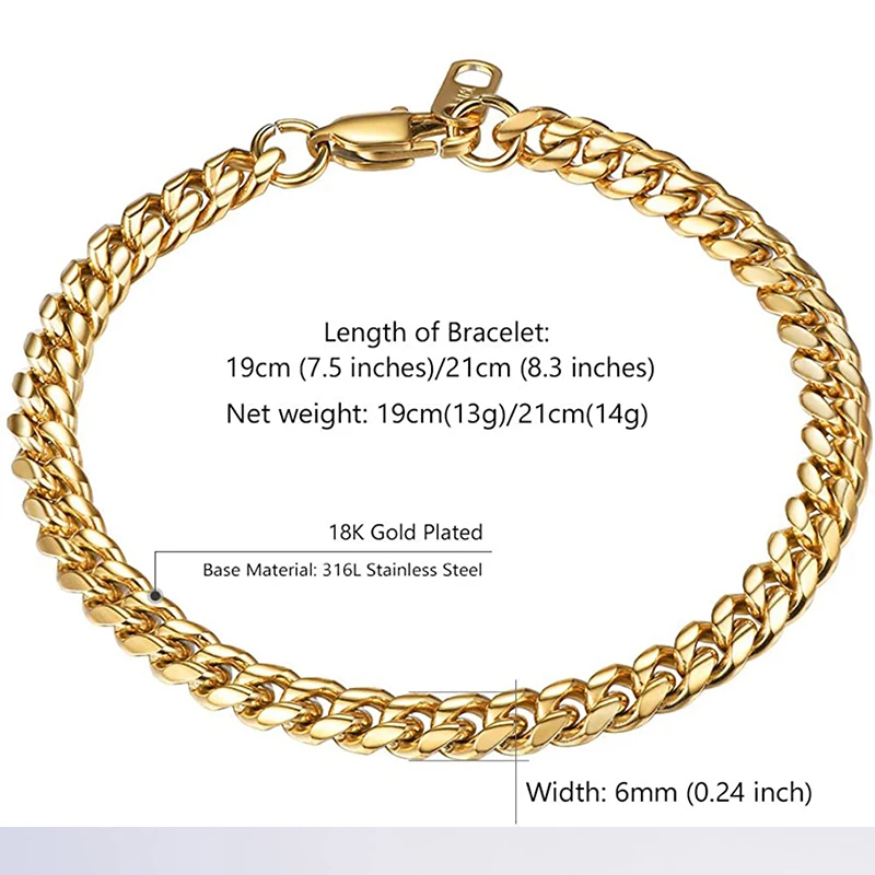 bracelet men Chain on hand cuban link Steel mens braclet wide stainless steel male accessories man bracelets Rock | Украшения и