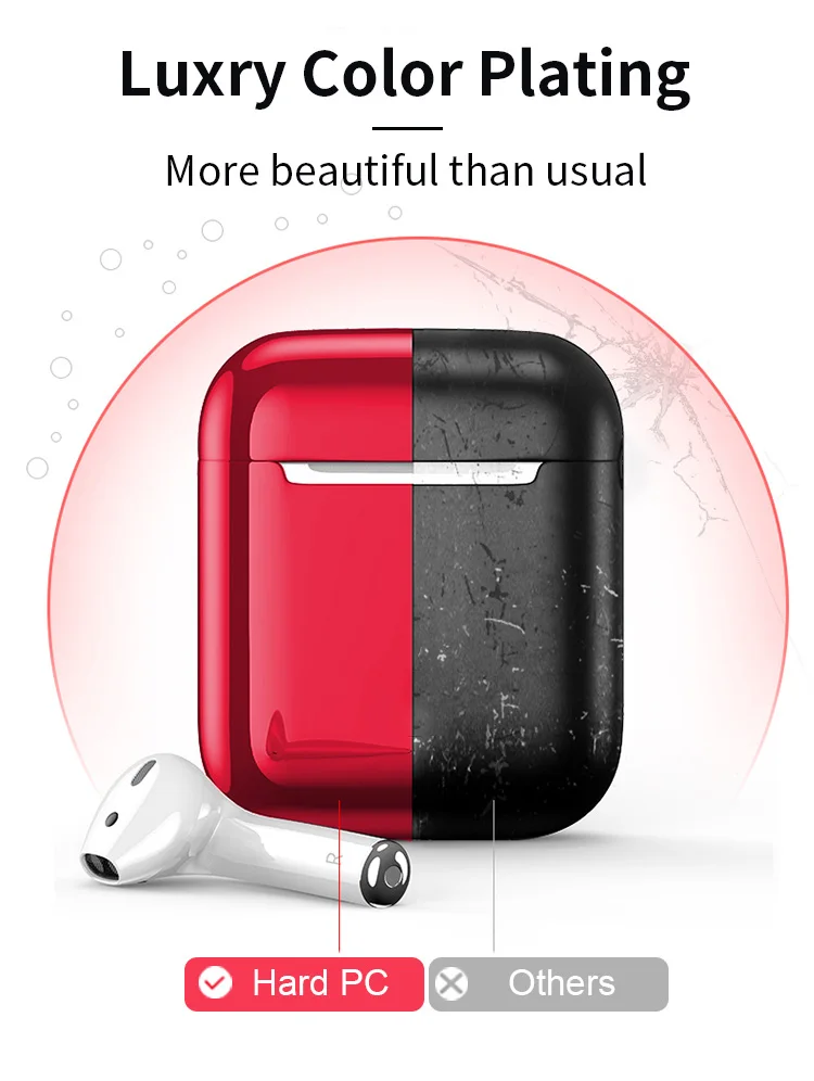 YBD Роскошный чехол для ПК AirPods 1 2 защитный чехол для Apple Airpods Air Pods чехол Coque Funda для Airpod аксессуары чехол на аирподс