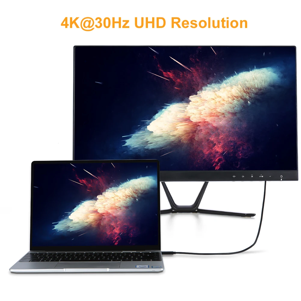 CableCreation USB C к HDMI-совместимый адаптер 4K Type HDMI-кабелю для дома и офиса 6 футов работы