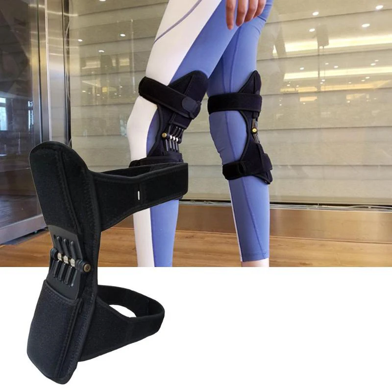 1 Pair/1pc power leg kneepad Breathable Non Slip Knee Booster Pad Powerful Joint Support Brace Kneepad Sport Patella Protector