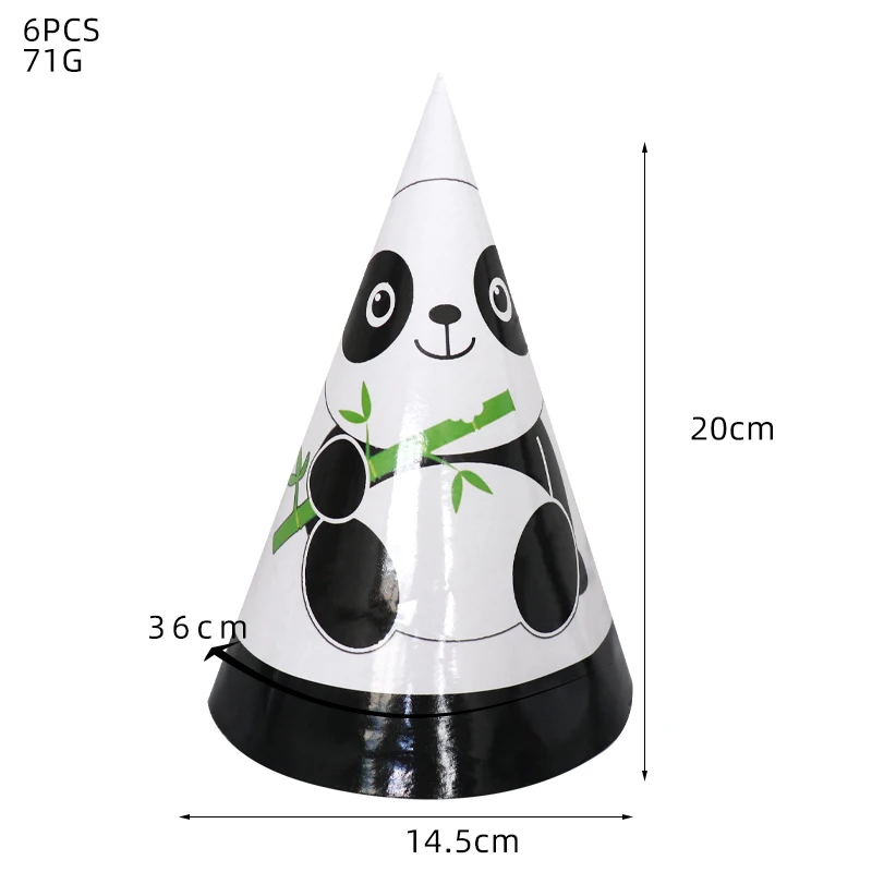 Одноразовая посуда в виде панды на день рождения праздничная вечеринка бумажная