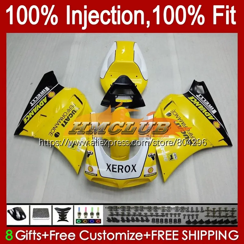 

Injection For DUCATI 748 853 916 996 998 S R 94 95 96 97 98 99 00 01 02 108No.10 Yellow black 916S 996S 998S 1994 2002 Fairings