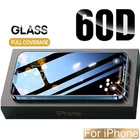 Закаленное стекло 60D с полным покрытием для Apple iphone 12 X XS XR, Защитное стекло для Iphone 13, 11 Pro Max, защитная пленка для экрана, чехол
