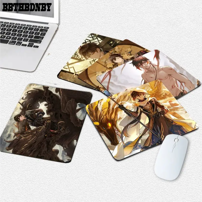 

BBTHBDNBY Boy Gift Pad Genshin Impact Zhongli Rubber Mouse Durable Desktop Mousepad Top Selling Wholesale Gaming Pad mouse
