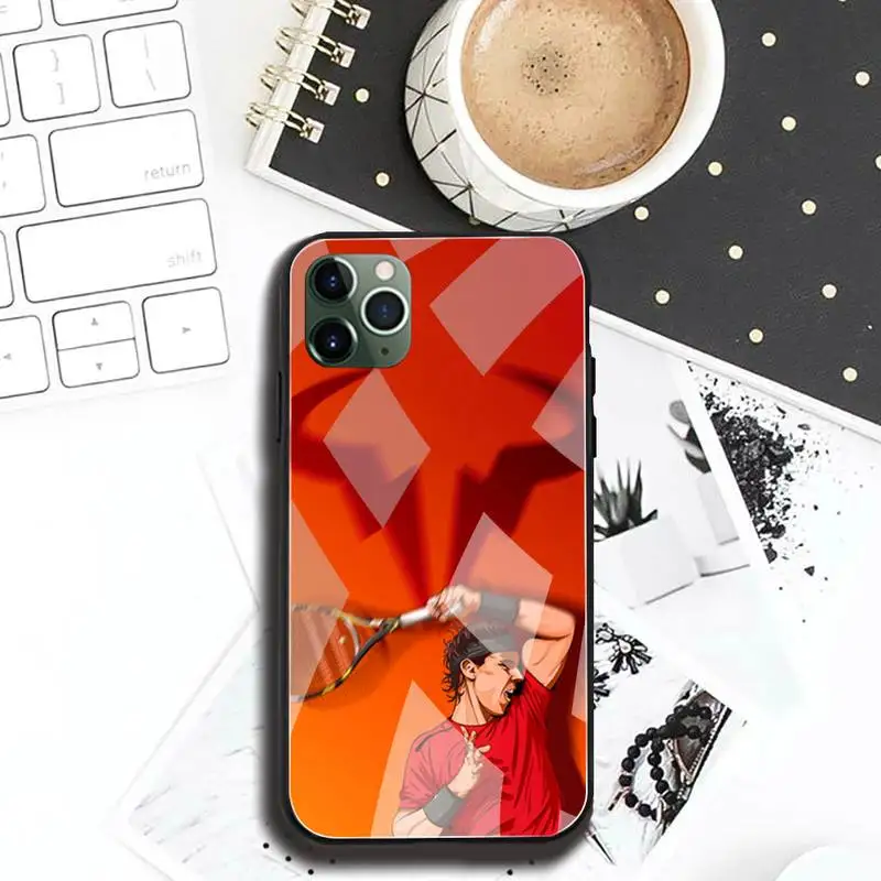 Чехол для телефона теннисная суперзвезда Рафаэль Надаль закаленное стекло iPhone 13