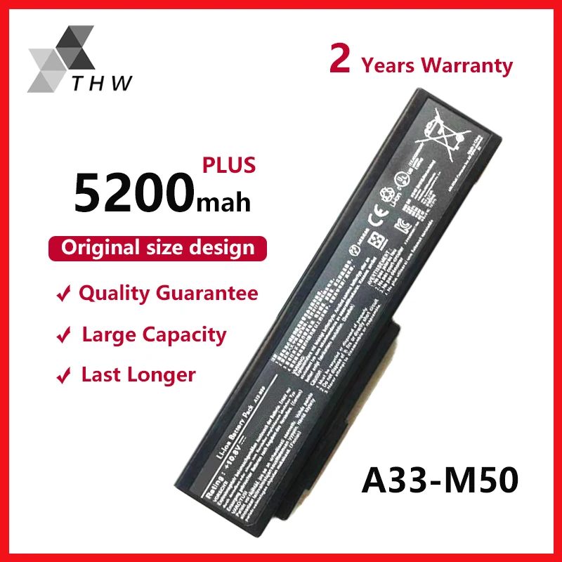 THW ноутбук Батарея A32 N61 M50 A33 для Asus N61J N61Ja N61jq N61jv N61D N61VG N61VN M50S N53JQ N53S N53SM