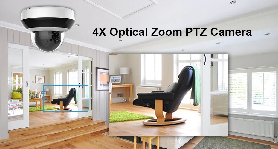 Hikvision H.265 8CH POE NVR комплект наружная CCTV система безопасности 4MP 4X Zoom PTZ ip-камера P2P комплект видеонаблюдения
