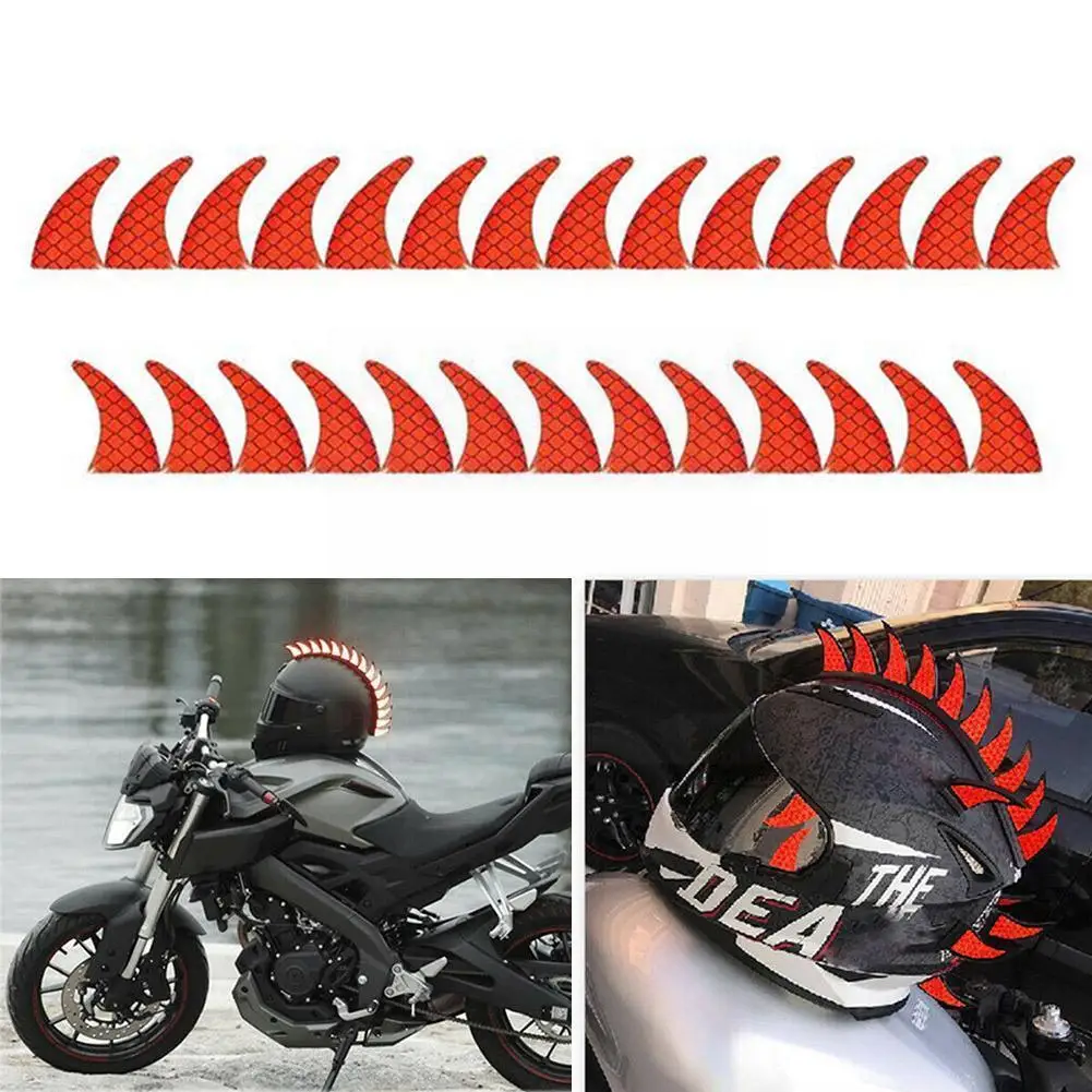 

Reflective Decals Sticker For Rubber Helmet Spikes Motorcycle Decals 2.1x3.4 Motorcycle Decoration Accessories Supplies O5j2