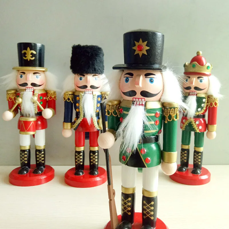 Рождественские украшения деревянный гайковерт марионетка оловянные солдаты