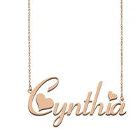 cynthia name necklace custom name necklace for women girls best friends birthday wedding christmas mother days gift