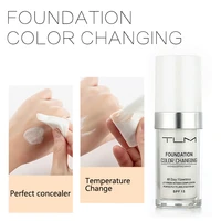 tlm foundation 30ml makeup color changing liquid foundation matte high coverage concealer cream base maquiagem