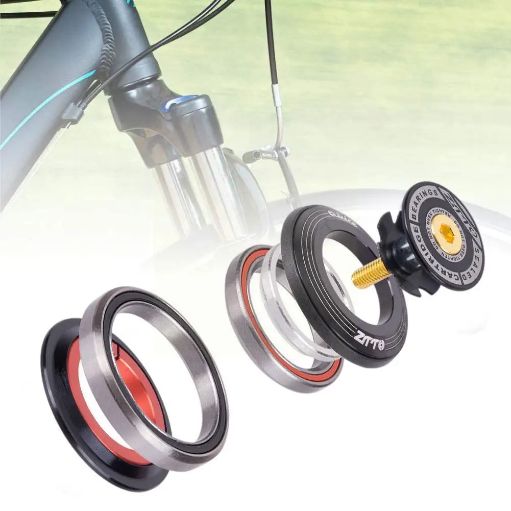 

ZTTO 42 52mm MTB Bicycle Front Fork Tapered Tube Fork Head Set Bicycle Accessories Bearings Y0B6