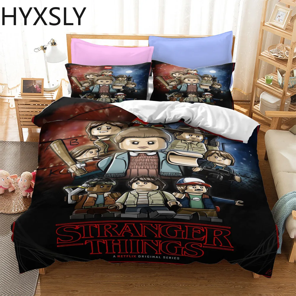 

Stranger Things Bedding Set 2/3pcs Duvet Cover Sets Kids Child Bed Linen Twin Full Single Size TV Series Printed Home Textiles