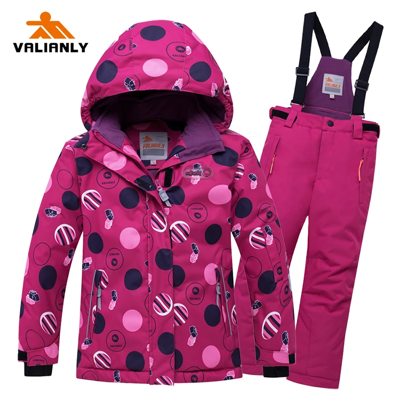 2020 зимний детский лыжный костюм Детские Зимние костюмы водонепроницаемая