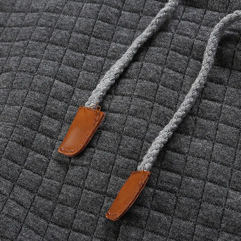 Мужская толстовка с длинным рукавом повседневный пуловер капюшоном размера плюс