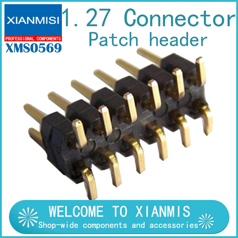 

Двухрядный штырь STM 1,27 мм вертикальный штыревой разъем 2/3/4/5/6/10P