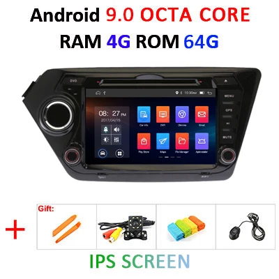 4G 64G IPS B 4G+ 64G 8 CORE 2 Din android 9,0 автомобильный dvd-плеер gps навигация для Kia k2 RIO 2010 2011 2012 2013 Автомагнитола стерео DSP - Цвет: 4G 64G IPS B